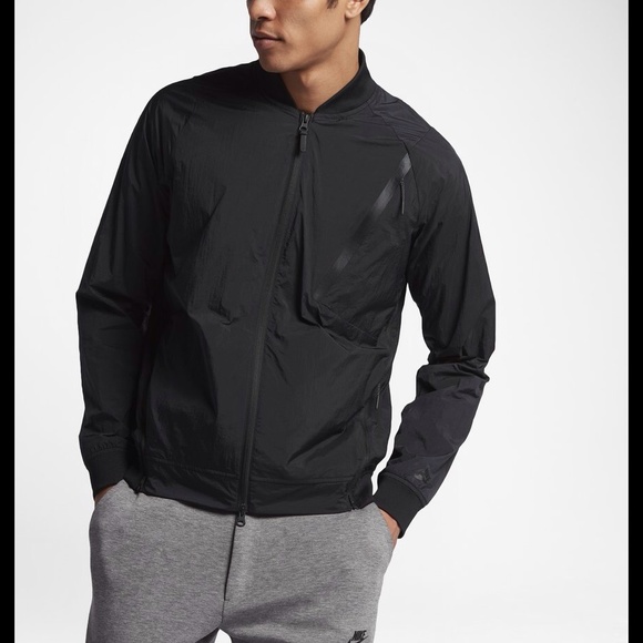 Nike Tech Mens Size XL Sportswear Hypermesh Varsity Black Jacket Nwt $180